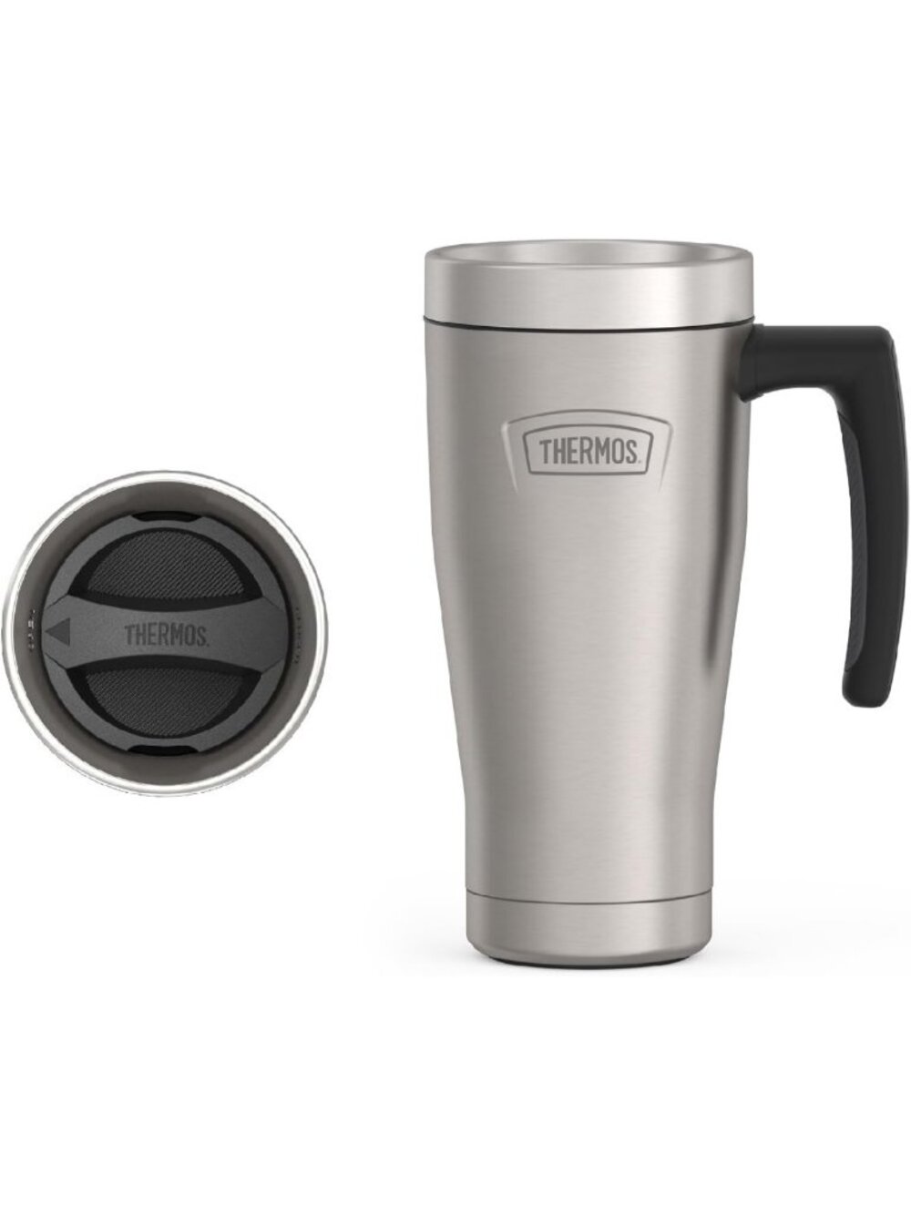 Stylish Matte Stainless Steel Mug - 16 oz Insulated Travel Cup for Hot & Cold